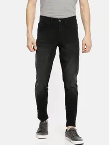 The Indian Garage Co Men Black Slim Fit Mid-Rise Clean Look Jeans