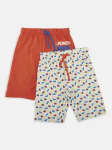 Chirpie Pie by Pantaloons Pack Of 2 Boys Solid Regular Fit Regular Shorts