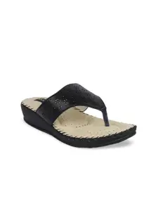 Shoetopia Women Black Solid Open Toe Flats