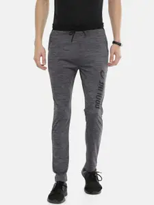 Proline Active Men Grey Melange Solid Slim-Fit Track Pants