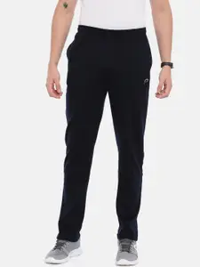 Proline Active Men Navy Blue Solid Straight-Fit Track Pants