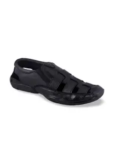 Khadims Men Black Sandals