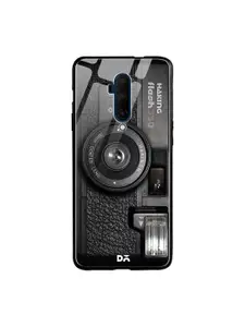 DailyObjects Black Camera OnePlus 7T Pro Glass Mobile Case