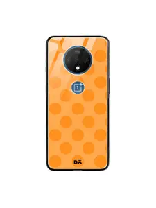 DailyObjects Orange Polka Dots OnePlus 7T Glass Mobile Case