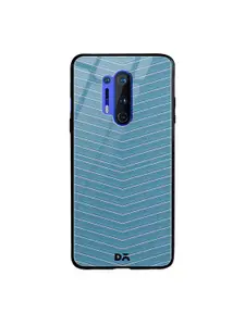 DailyObjects Teal Blue Blueberry Broken Twills OnePlus 8 Pro Glass Mobile Case