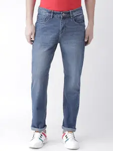 FEVER Men Blue Straight Fit Mid-Rise Clean Look Jeans
