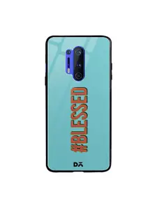 DailyObjects Turquoise Blue & Red Blessed OnePlus 8 Pro Glass Mobile Cover