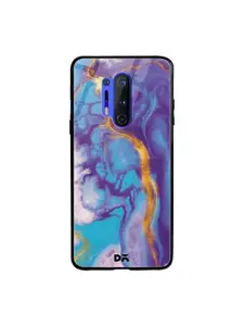 DailyObjects Purple & Blue Marble Thunder OnePlus 8 Pro Glass Mobile Cover