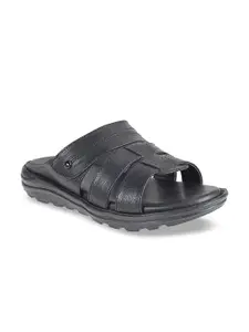 Khadims Men Black Sandals