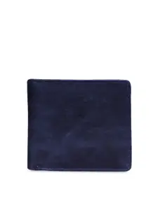 Spice Art Women Navy Blue Textured Two Fold Wallet