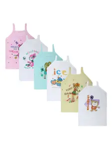 Superminis Infant Girls Pack Of 6 Assorted Innerwear Vests 50049-SMCOGVMX