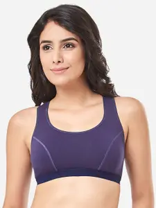 every de by amante Solid Non Padded Wirefree Lounge Essentials Super Support Bra - EB008
