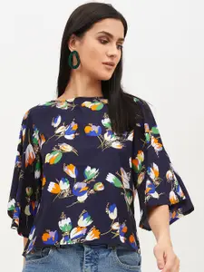 Harpa Women Multicoloured Floral Printed A-Line Top