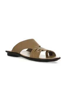 Liberty Men Camel Brown Comfort Sandals