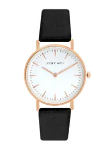 JOKER & WITCH Women White & Black Analogue Watch