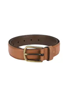 Aditi Wasan Aditi Wasan Men Tan-Brown Solid Leather Belt