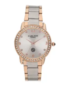 Carlton London Women Rose Gold Analogue Watch CL031RSIR