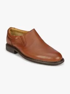 Florsheim Men Brown Leather Slip-On Shoes