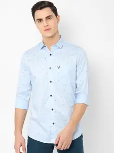 Allen Solly Men Blue Slim Fit Printed Casual Shirt