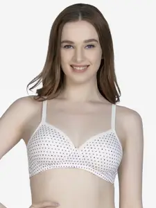 Amante Printed Padded Wirefree Cotton Casual T-shirt Bra - BRA10202