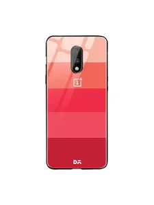 DailyObjects Red & Peach Berry Quin OnePlus 7 Glass Mobile Case