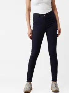 Kotty Women Blue Skinny Fit High-Rise Clean Look Jeans