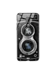DailyObjects Black & Grey Flex Camera OnePlus 7 Glass Mobile Case