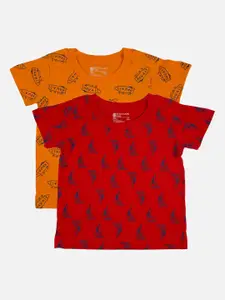 Bodycare First Boys Pack Of 2 Printed Round Neck T-shirt