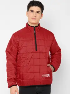 AMERICAN EAGLE OUTFITTERS AMERICAN EAGLE OUTFITTERS Men Red Solid Padded Jacket