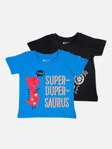 Bodycare First Boys Pack Of 2 Printed Round Neck T-shirts