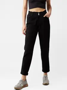 Kotty Women Black Boyfriend Fit Jeans