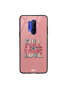 DailyObjects Pink & Green Full of Love OnePlus 8 Pro Glass Mobile Case