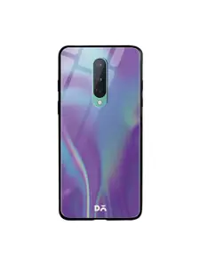 DailyObjects Purple & Green Holo Satin OnePlus 8 Glass Mobile Case