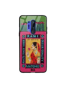 DailyObjects Pink & Green Rani Matchbox OnePlus 8 Pro Glass Mobile Case