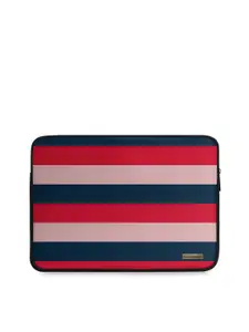 DailyObjects Unisex Red & Blue Printed Laptop Sleeve