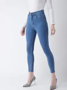 Miss Chase Women Blue Super Skinny Fit High-Rise Clean Look Jeans