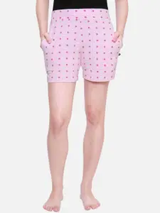 PROTEENS Women Pink Floral Print Lounge Shorts