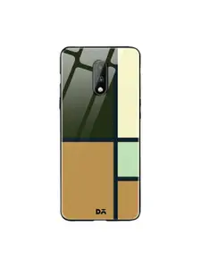 DailyObjects Black & Brown Window OnePlus 7 Glass Mobile Case