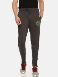 ACTIMAXX ACTIMAXX Men Charcoal Grey Solid Slim-Fit Track Pants
