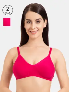 Tweens Pack Of 2 Solid Non-Wired Non Padded Everyday Bra TW-9285