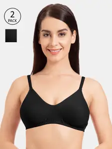 Tweens Pack Of 2 Solid Non-Wired Non Padded Everyday Bra TW-9285-2PC
