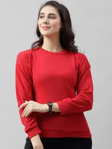 Athena Women Red Solid Top