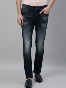 RARE RABBIT Men Navy Blue Slim Fit Mid-Rise Clean Look Jeans