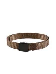 WINSOME DEAL Men Brown Canvas Braided Belt