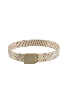 WINSOME DEAL Men Beige Braided Belt