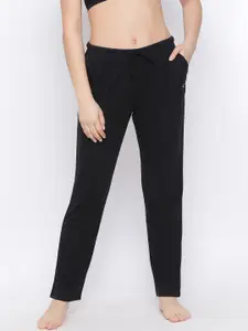 Kanvin Women Black Solid Lounge Pants