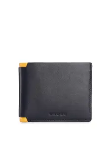 Cross Men Navy Blue Solid Two Fold Leather Wallet