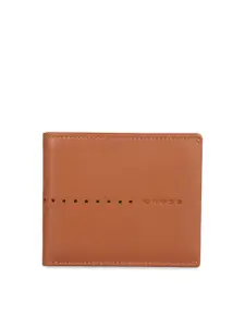 Cross Men Brown Solid Two Fold Leather Wallet