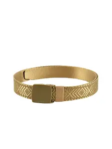 WINSOME DEAL Men Tan Solid Belt