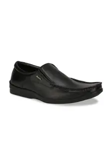 Bata Men Black Solid Formal Slip-Ons